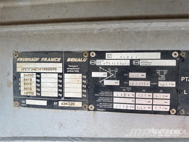 Benalu TF34C11RBA Semi-Remorque Benne 3 Essieux Tri/A End Tipper trailers