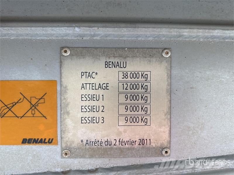 Benalu TF34C11RBA Semi-Remorque Benne 3 Essieux Tri/A End Tipper trailers