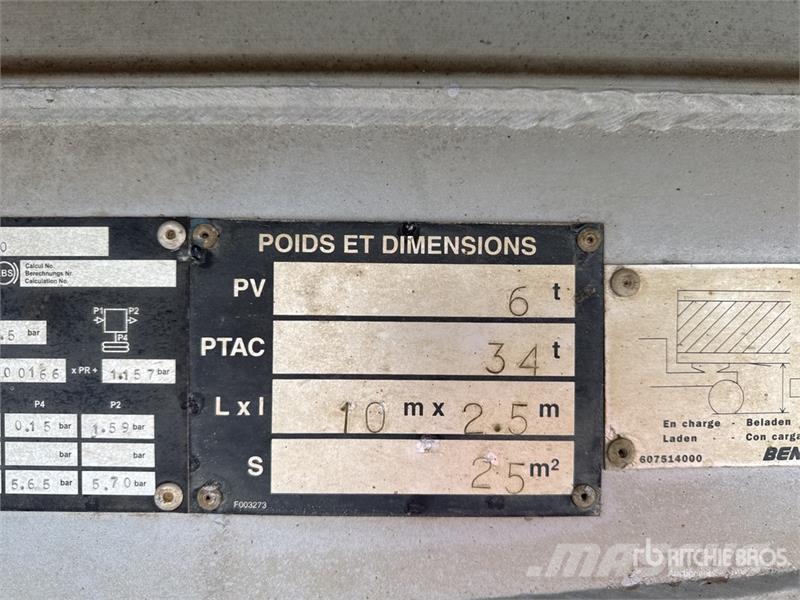 Benalu TF34C11RBA Semi-Remorque Benne 3 Essieux Tri/A End Tipper trailers