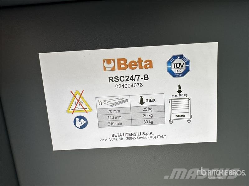 Beta RSC24/7-B Big Professional Blue Tool Cabinet (Unus Statyba - Kita