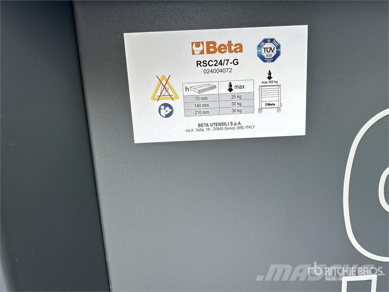 Beta RSC24/7-G Big Professional Light Grey Tool Cabinet Statyba - Kita