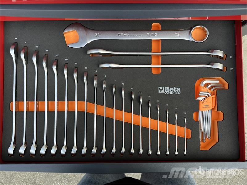 Beta RSC24/7-R Big Professional Red Grey Tool Box (Unus Statyba - Kita