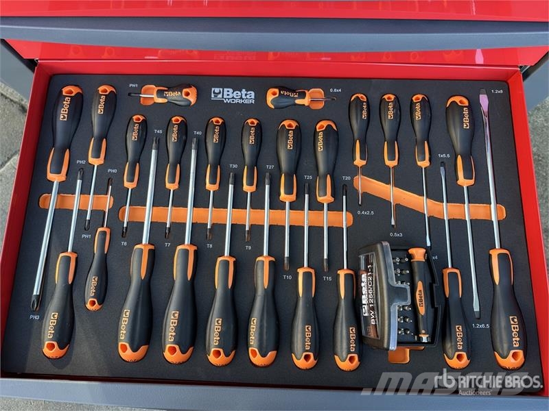 Beta RSC24/7-R Big Professional Red Grey Tool Box (Unus Statyba - Kita
