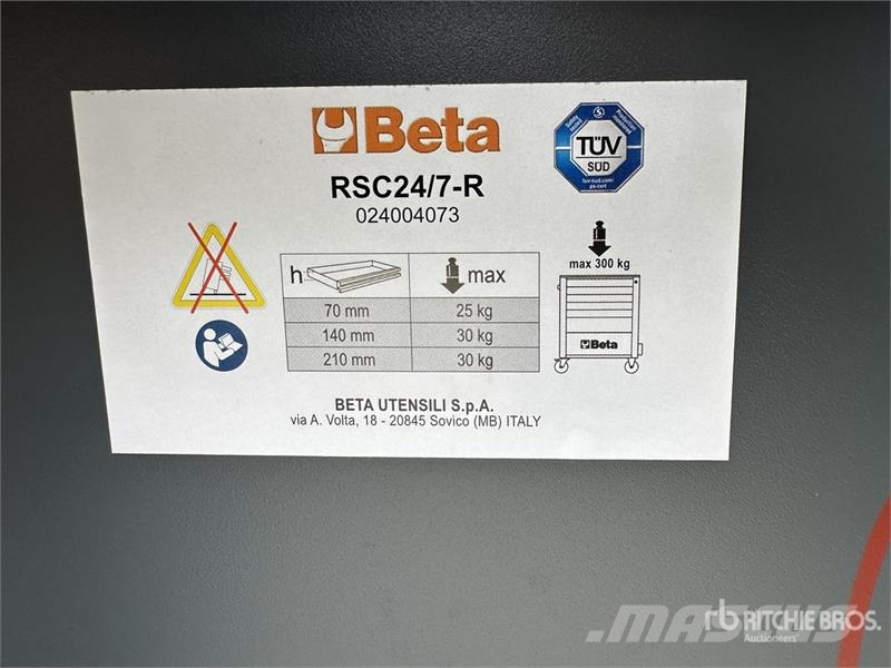 Beta RSC24/7-R Red Grey Big Professional Tool Cabinet ( Construction - Autres