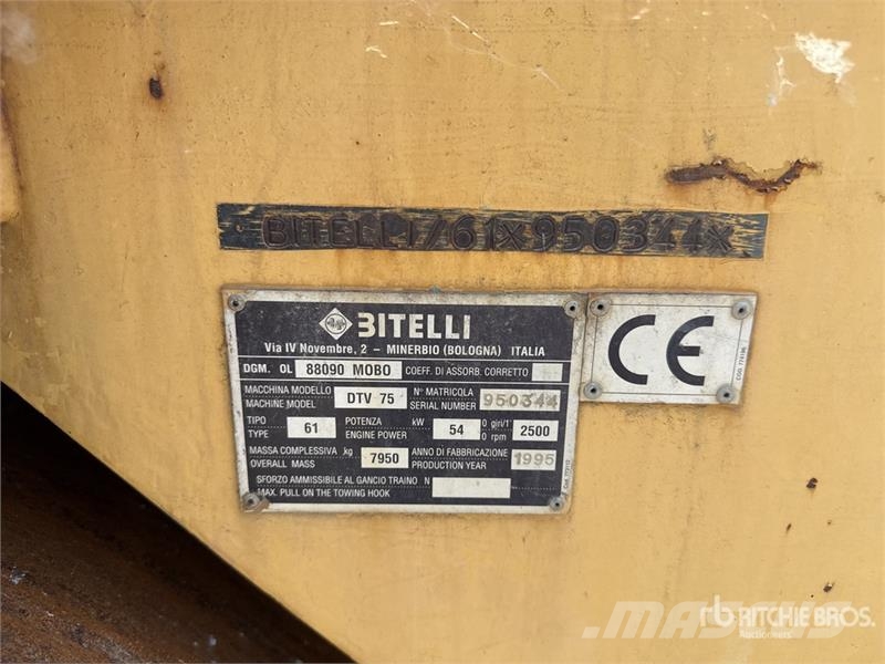 Bitelli Dtv75 Double Drum Roller Tandemové válce