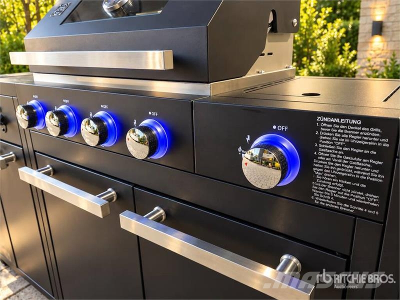  BLACK-POWDER Outdoor-Kitchen-Grillstation ماكينات زراعية - غير ذلك