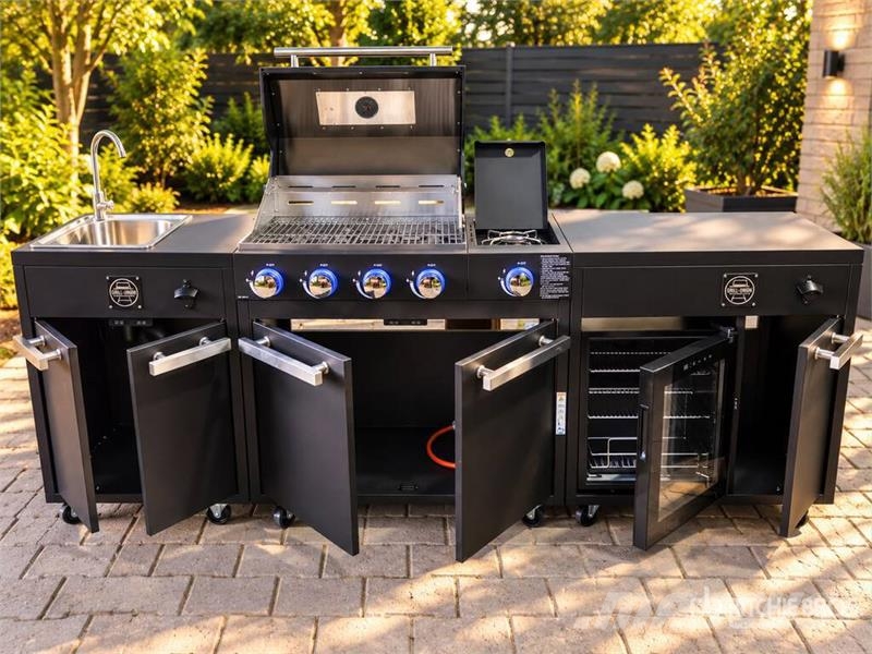  BLACK-POWDER Outdoor-Kitchen-Grillstation ماكينات زراعية - غير ذلك