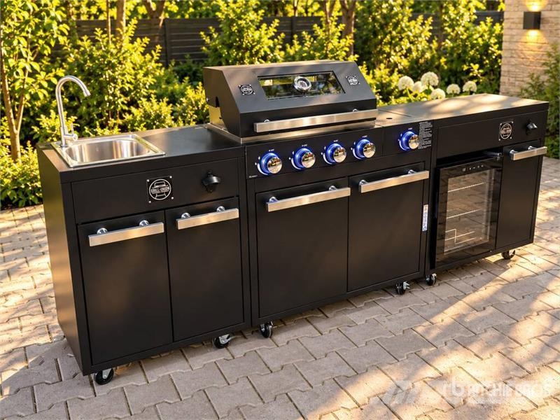  BLACK-POWDER Outdoor-Kitchen-Grillstation ماكينات زراعية - غير ذلك