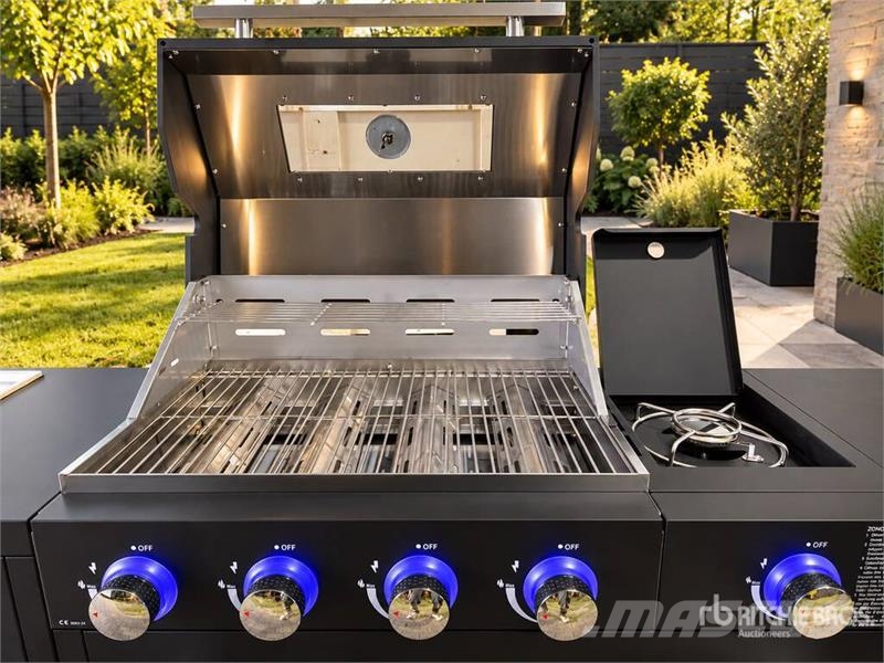  BLACK-POWDER Outdoor-Kitchen-Grillstation ماكينات زراعية - غير ذلك