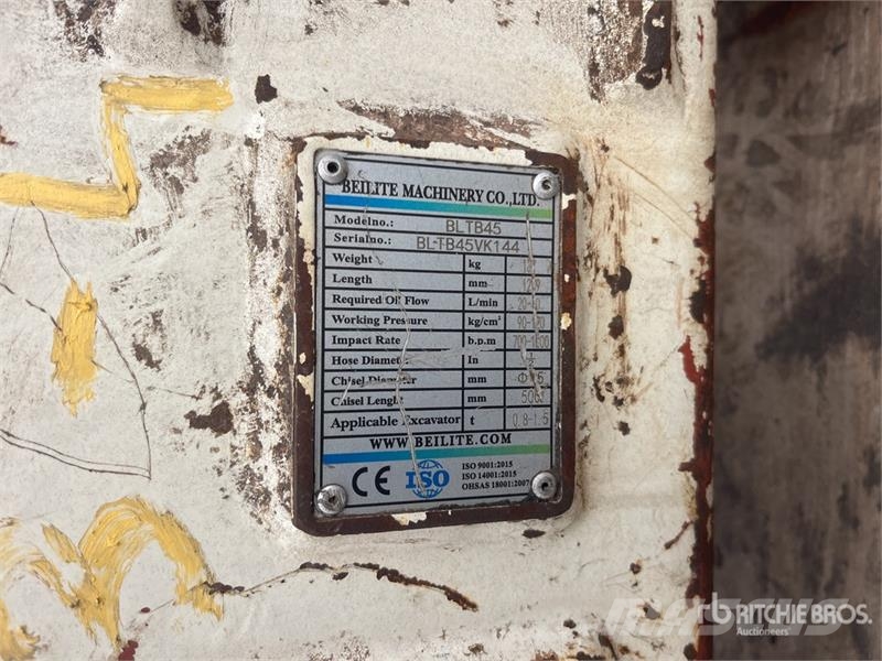 BLTB45 Q/C Hydraulic Breaker Hydraulik / Trykluft hammere