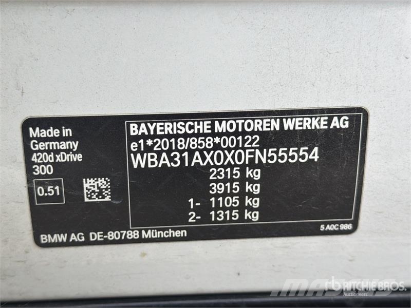 BMW 420D XDRIVE Automobile Auto's