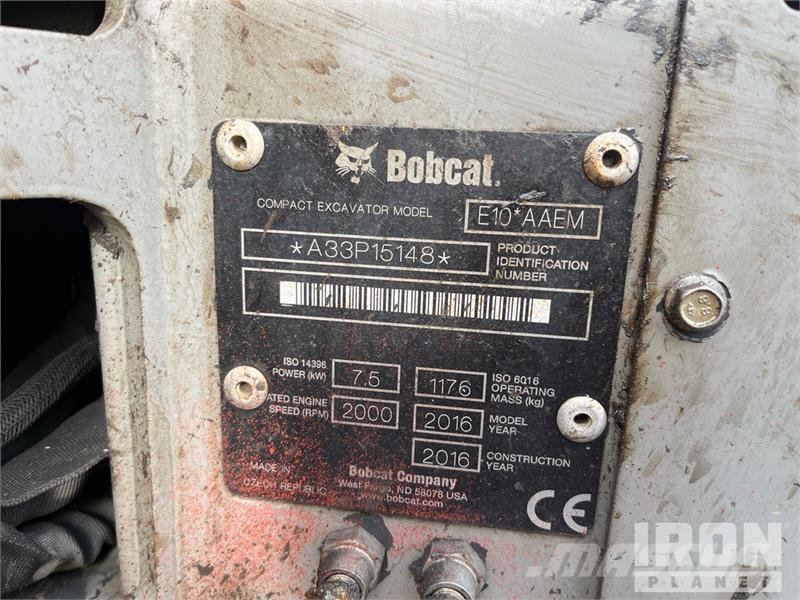 Bobcat E10 Mini Excavator Mini bagri <7t