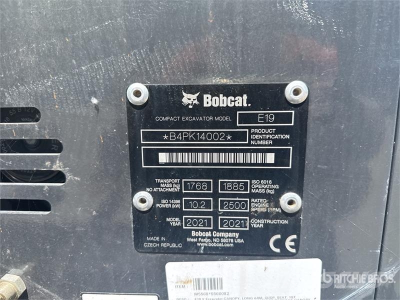 Bobcat E19 Mini excavators < 7t (Mini diggers)