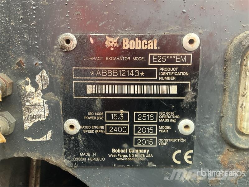 Bobcat E25 Mini Excavator Mini bagri <7t