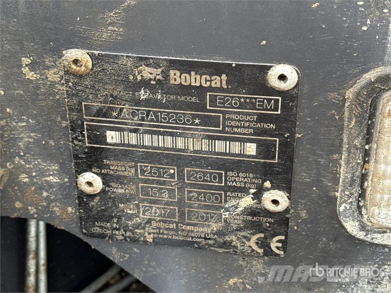 Bobcat E26 EM Mini-Pelle Mini Excavator Mini ekskavatoriai < 7 t