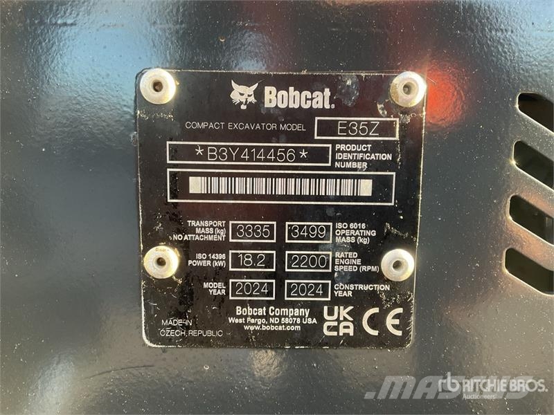 Bobcat E35Z Mini Excavator Minigraafmachines < 7t