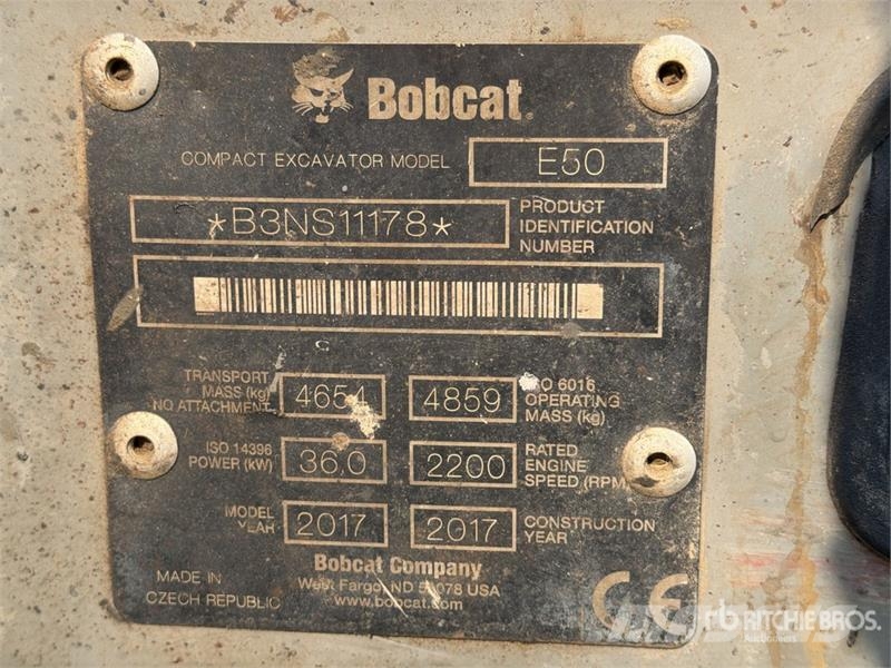 Bobcat E50 Mini ekskavatori < 7 t