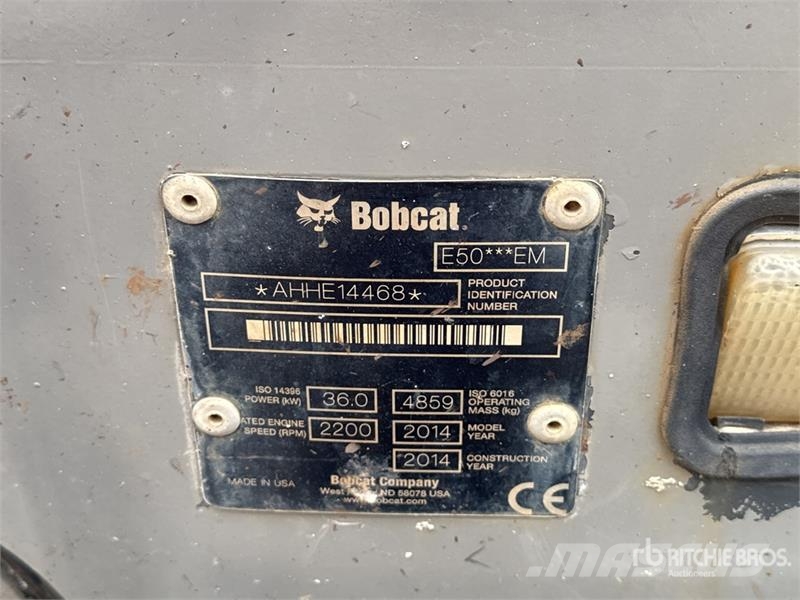 Bobcat E50EM حفارات صغيرة أقل من 7 طن (حفارات صغيرة)