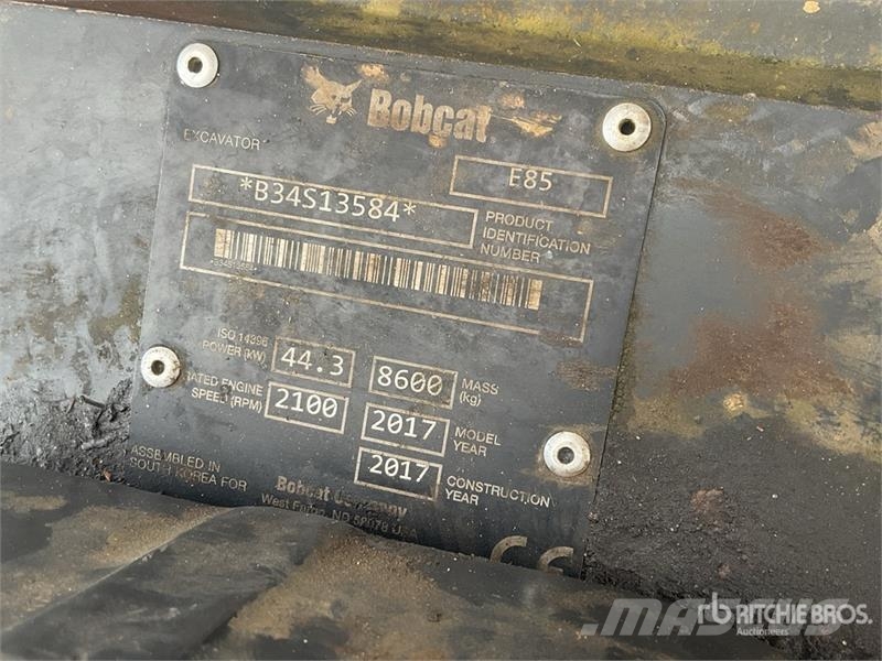 Bobcat E85 Rupsgraafmachines