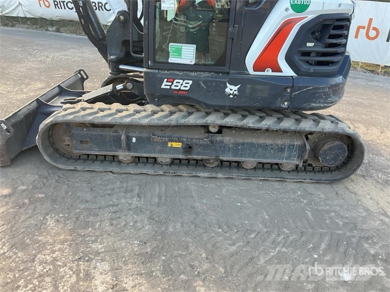Bobcat E88 Tracked Excavator Kāpurķēžu ekskavatori