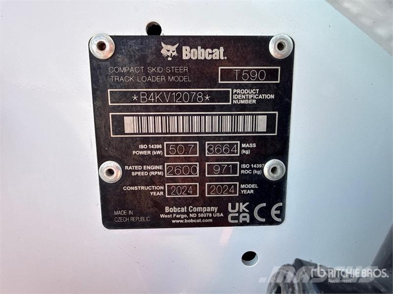Bobcat T590 Carregadoras de direcção deslizante