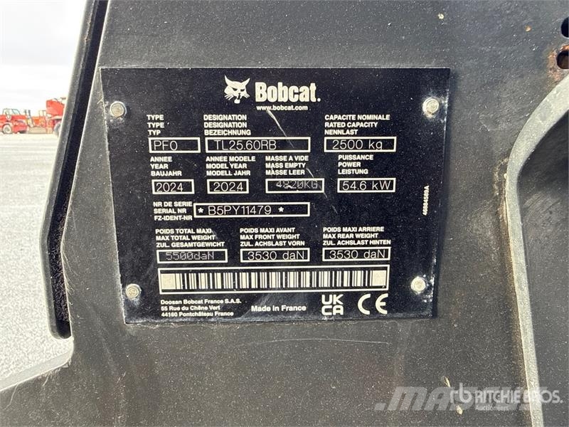 Bobcat TL25.60RB Telehandler مناولات متداخلة