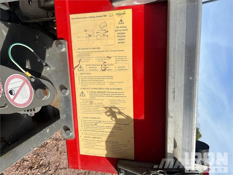 Boecker HD24/0-7 S/A Electric Material Hoist Vitle, dvigala in gradbeni dvižni sistemi