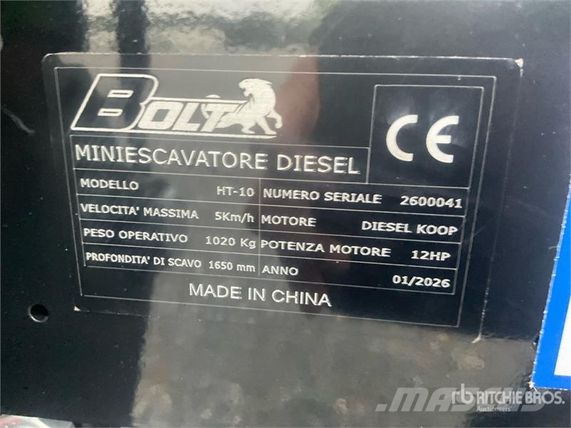 Bolt HT10 Mini Excavator (Unused) Mini ekskavatori < 7 t
