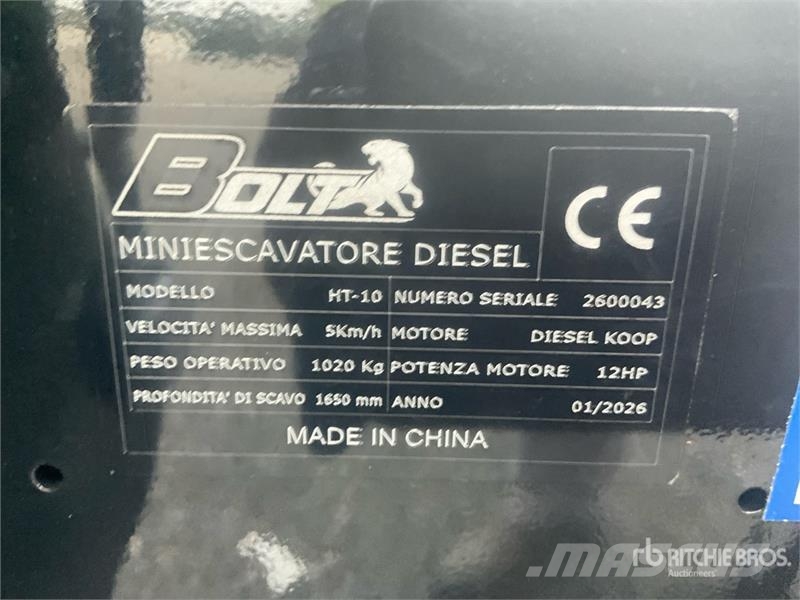 Bolt HT10 Mini Excavator Mini ekskavatori < 7 t