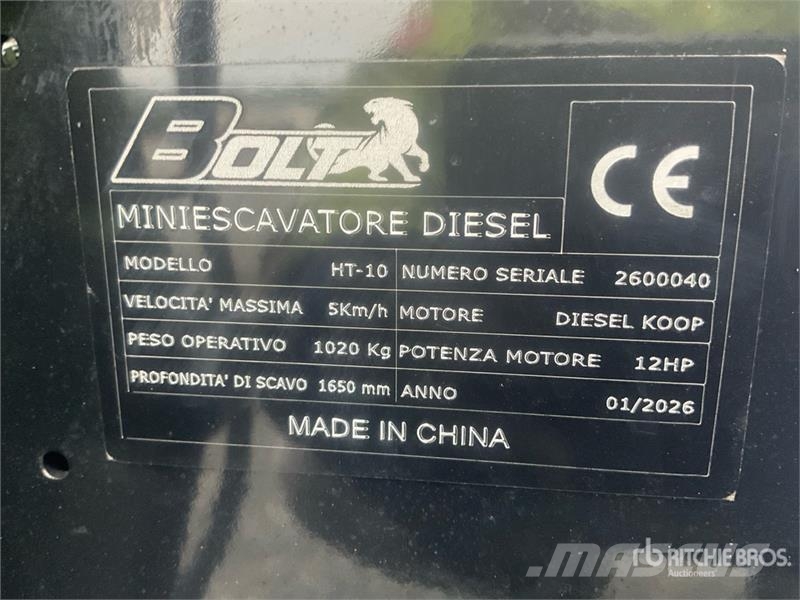 Bolt HT10 Mini Excavator Mini ekskavatori < 7 t