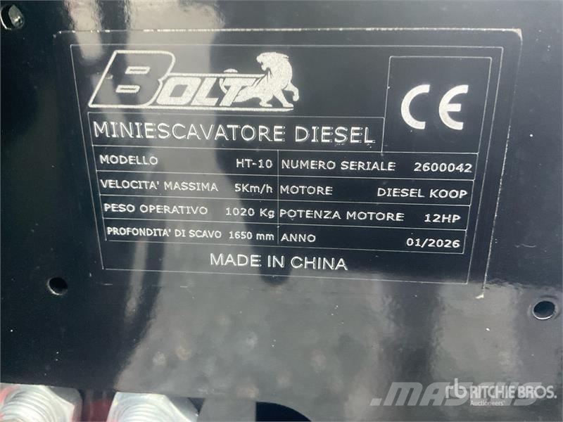 Bolt HT10 Mini Excavator Mini ekskavatori < 7 t