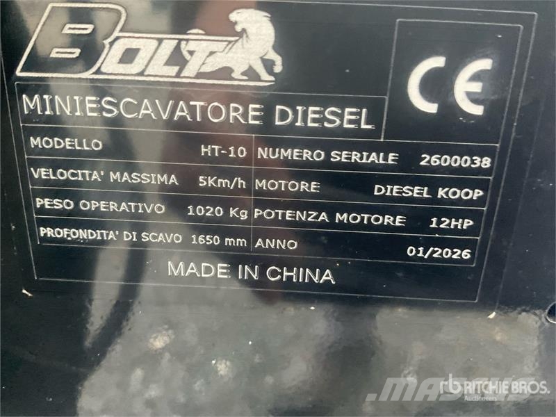 Bolt HT10 Mini Excavator Mini ekskavatori < 7 t