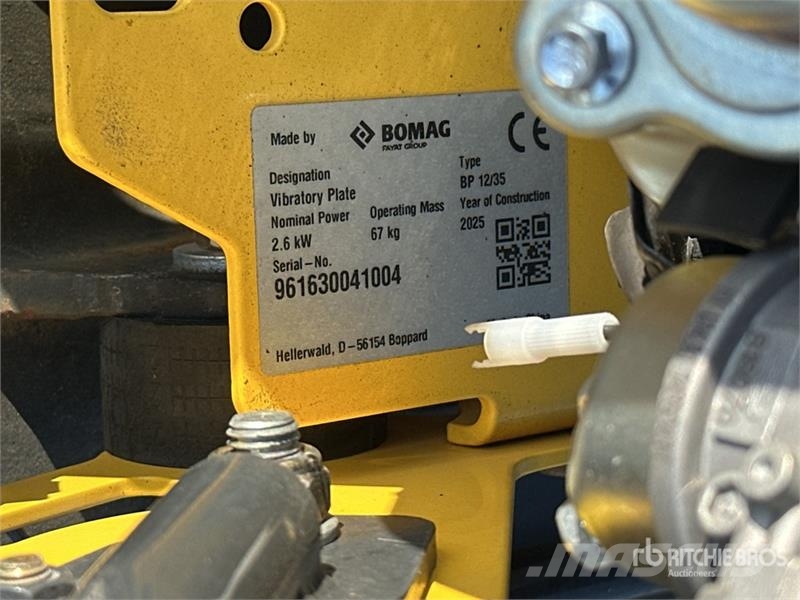 Bomag BP 12/35 Vibratory Plate Compactor Plate compactors