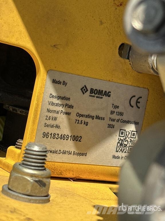 Bomag BP12/50 Vibratory Plate Compactor プレートコンパクター