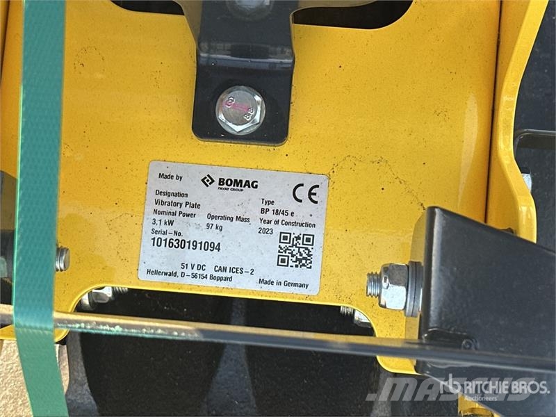Bomag BP18/45 Electric Vibratory Plate Compactor (Unused Vibro plošče