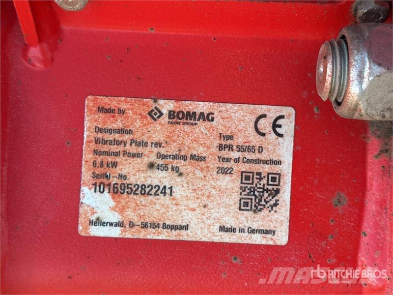 Bomag BPR 55/65D Plaque Vibrante Vibratory Plate Compact Plaque vibrante