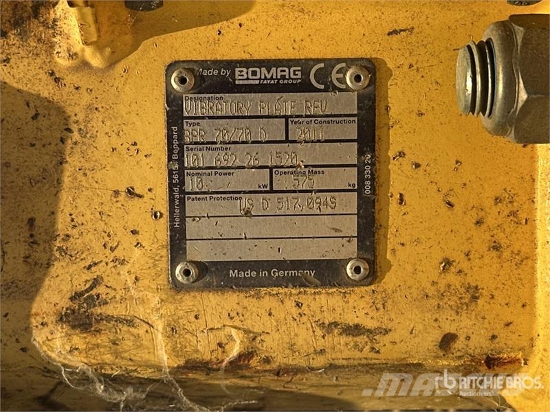 Bomag BPR70/70D Reversible Plaque Vibrante Vibratory Pla Vibro ploče