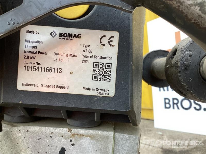 Bomag BT60 Pisones compactadores