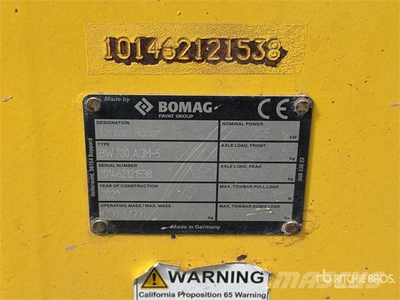 Bomag BW 100 ADM-5 Compacteur Vibrant Tandem Double Drum Οδοστρωτήρες διπλού κυλίνδρου