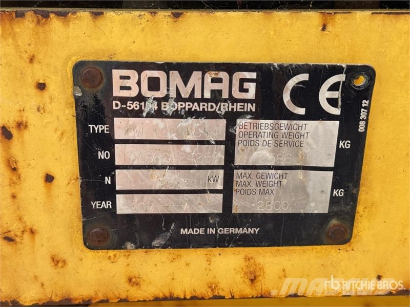 Bomag BW 120 AD-4 Compacteur Vibrant Tandem Double Drum Rouleaux tandem