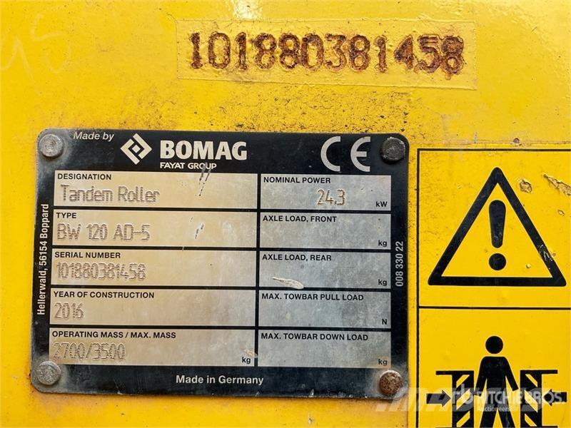 Bomag BW120AD-5 Double Drum Roller Tandemwalzen