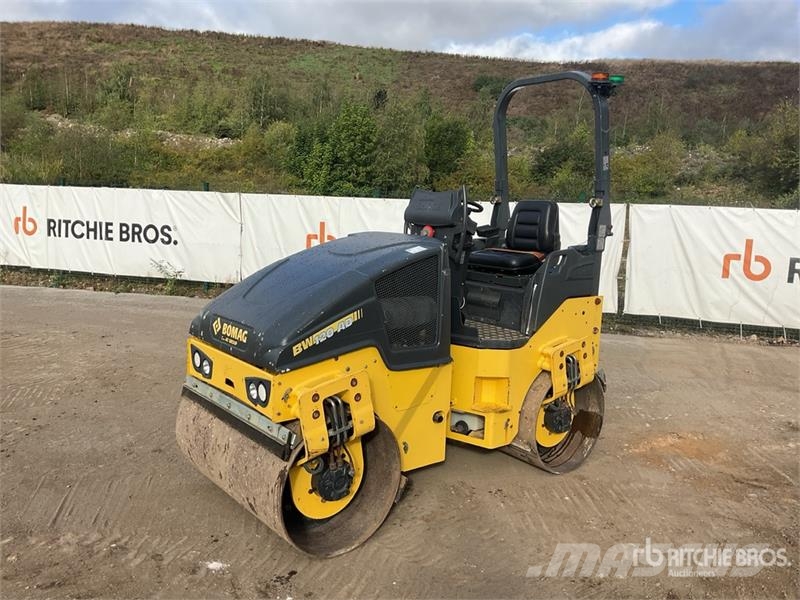 Bomag BW120AD-5 Double Drum Roller Divvalču grunts veltņi