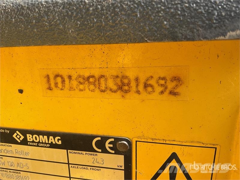 Bomag BW120AD-5 Double Drum Roller Tandemové válce