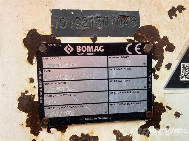 Bomag BW161AD-5 Double Drum Roller Twin drum rollers
