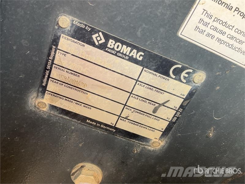 Bomag BW211D-5 Smooth Drum Compactor Egydobos hengerek