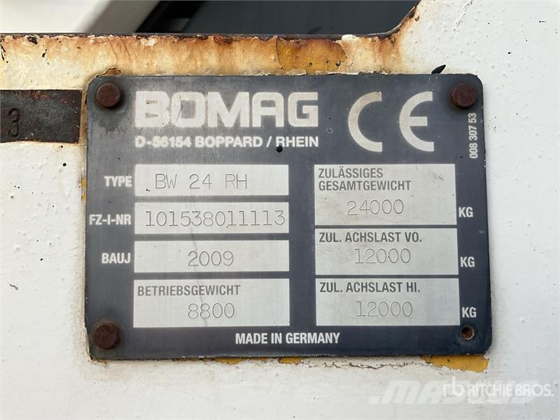 Bomag BW24RH Pneumatic Roller Pneimatiskie veltņi
