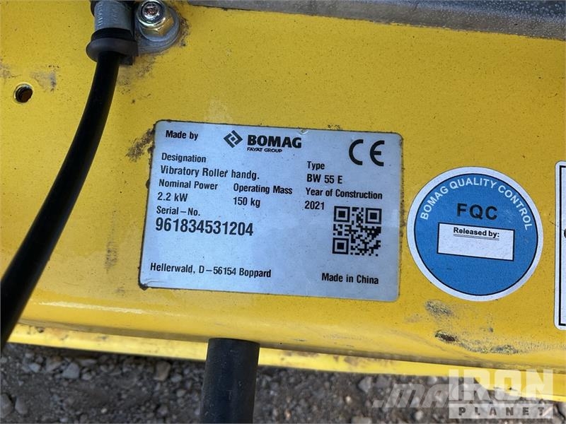 Bomag BW55E Walk Behind Roller Autres rouleaux