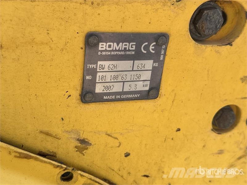 Bomag BW62H Compacteur A Guidage Manuel Walk Behind Roll Muud rullid