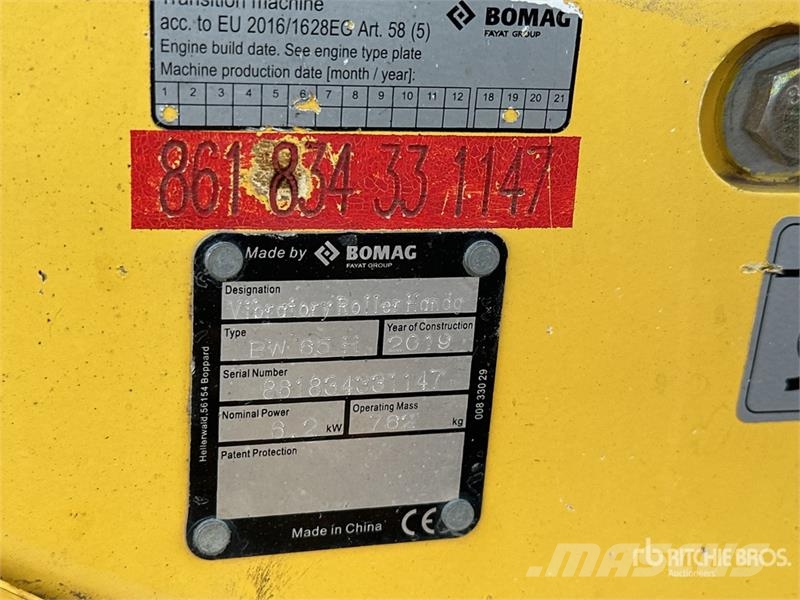 Bomag BW65 Double Drum Roller Tandemrullid