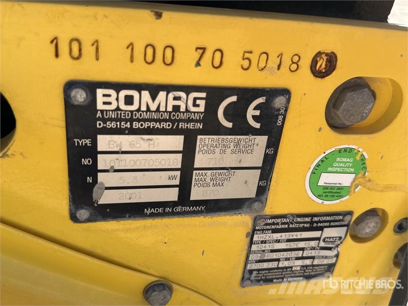 Bomag BW65H Walk Behind Roller Ostali valjci